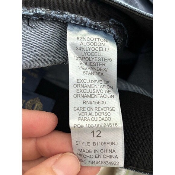 Democracy Jeans Womens 12 Blue Jeggings Ab Technology Booty Lift Stretch New - Picture 12 of 12